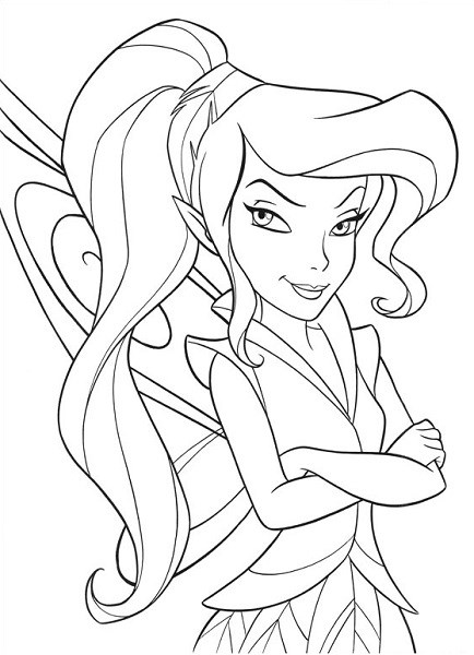 coloriage dessin fee clochette a imprimer