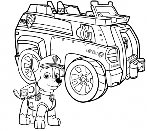 Coloriage et dessins Pat Patrouille (ou Paw Patrol ^^)