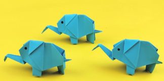 Techniques pour ton premier origami éléphant